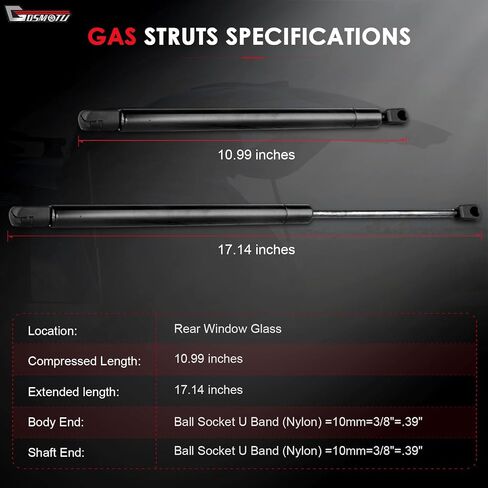 Rear Window Glass Lift Supports & Rear Windshield Struts Shocks Gas Springs 4192 SG367001 for 2001 2002 2003 2004 2005 2006 for Hyundai Santa Fe in Saudi Arabia