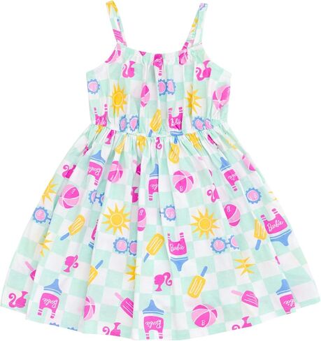 Barbie Girls Square Neck Cami Dress Toddler to Big Kid Sizes (4T - 14-16) in Saudi Arabia