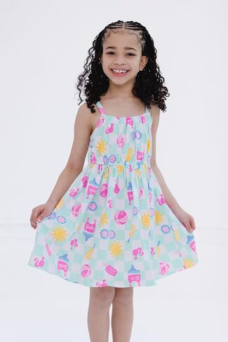 Barbie Girls Square Neck Cami Dress Toddler to Big Kid Sizes (4T - 14-16) in Saudi Arabia