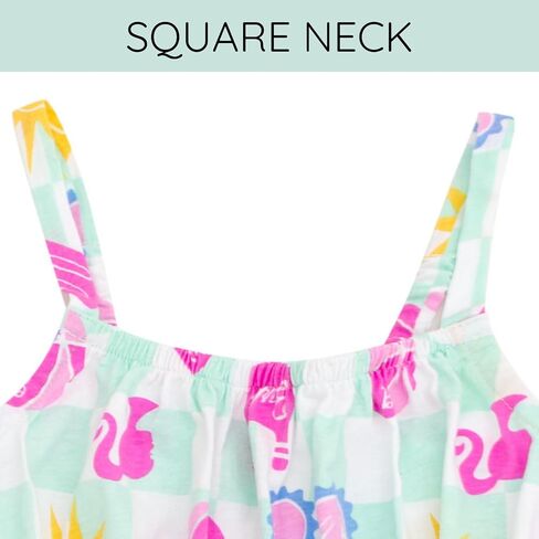Barbie Girls Square Neck Cami Dress Toddler to Big Kid Sizes (4T - 14-16) in Saudi Arabia