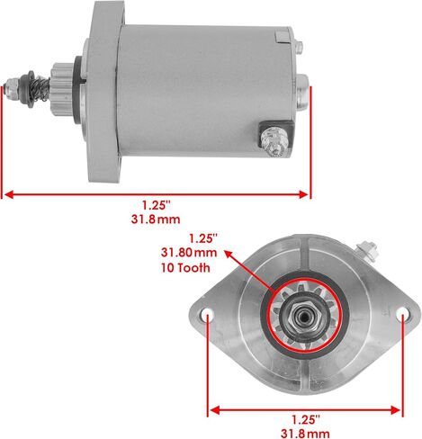 Caltric 12 Volt CCW 10 Teeth Starter Compatible with Kawasaki 21163-0749 21163-7024 21163-7036 in Saudi Arabia
