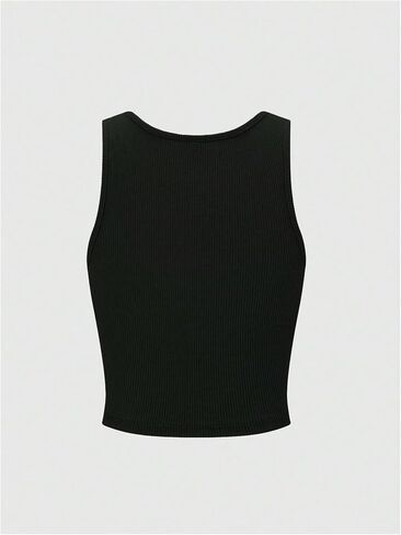 SOLY HUX Women's Letter Graphic Tank Tops Crewneck Sleeveless Going Out Summer Crop Top in Saudi Arabia