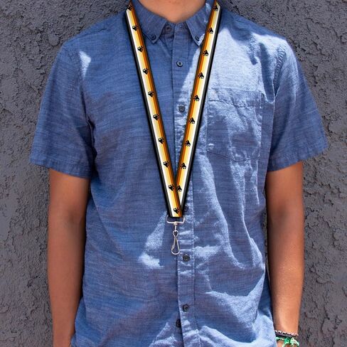Buckle-Down Lanyard - 1.0" - Flag Bear Pride2 Black/brown/orange/yellow/Accessory in Saudi Arabia