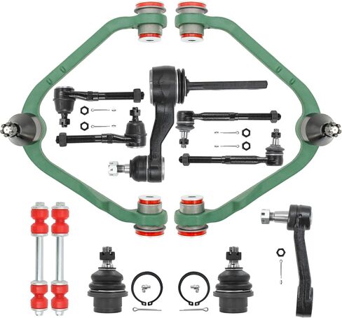 4WD Front End 14pc Suspension Kit for 1997-2002 Ford Expedition,1997-2003 F150,1997-1999 F250, 1998-2002 Lincoln Navigator,Tie Rod Ends Pitman Arm Idler Arm Sway Bar Links Control Arms（14PC) in Kuwait