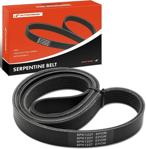 A-Premium Engine Serpentine Drive Belt Compatible with Volvo & Scion & Mitsubishi & Dodge & International Harvester Cars - XC60, XC90, S60, S90, V60, xD, Mirage, Mirage G4, Attitude, 2574, 2674, 7600 in Saudi Arabia