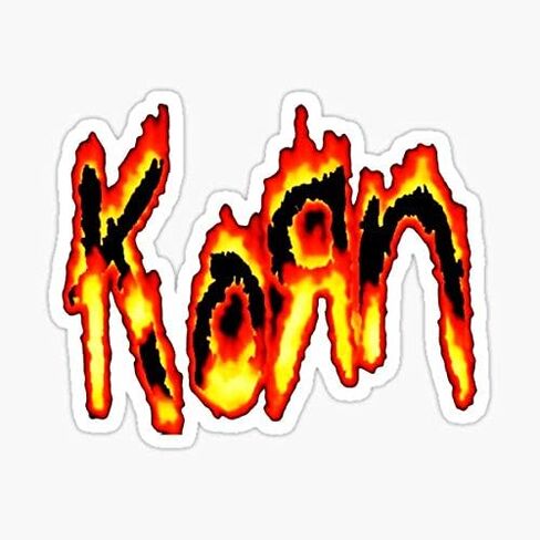 decals Korn Rock Band Music Legend Sticker - Reflective, Vinyl, Custom, Cartoon, Decal, Red, Auto, Wall, Laptop, Cell, Truck in Saudi Arabia