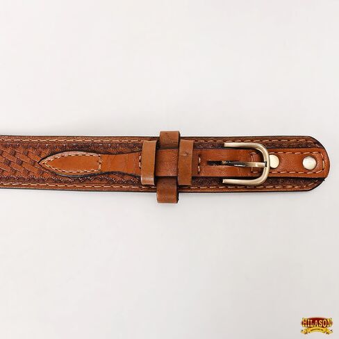 HILASON Western Genuine Leather Belt for Men Women Cowboy Cowgirl Handmade Unisex Full Grain Heavy Duty Tooled Jeans in Saudi Arabia