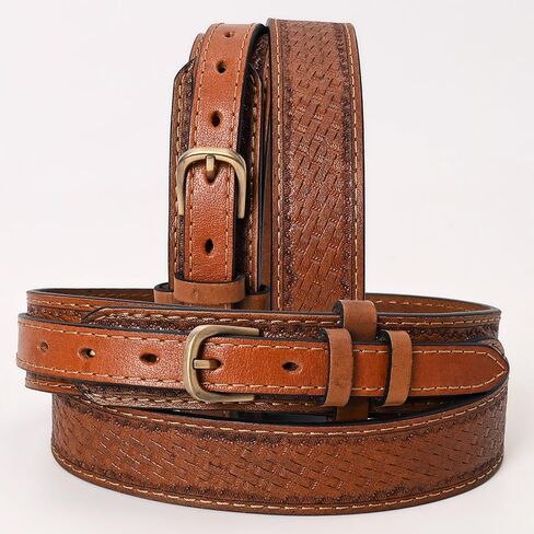 HILASON Western Genuine Leather Belt for Men Women Cowboy Cowgirl Handmade Unisex Full Grain Heavy Duty Tooled Jeans in Saudi Arabia