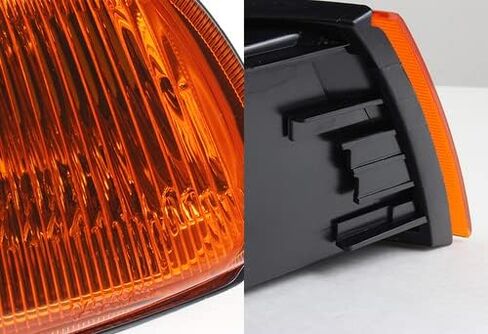 زوج JDM عدسات كهرمانية أضواء زاوية الانعطاف متوافقة مع 1992-1995 Honda Civic 2DR 3DR، 1993 1994 (مبيت الكروم) in Saudi Arabia