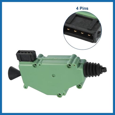 Front Left Right Door Lock Latch Actuator Replacement Fit for Volkswagen EuroVan - Pack of 1 Green Black Item Replacement in Saudi Arabia