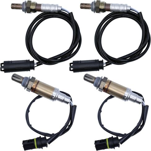 4PCS Oxygen Sensor Upstream and Downstream 234-4683 234-4672 Compatible with BMW 323I 325I 325CI 328I 330I 330CI 330XI 525I 530I X3 X5 Z3 Z4 in Saudi Arabia