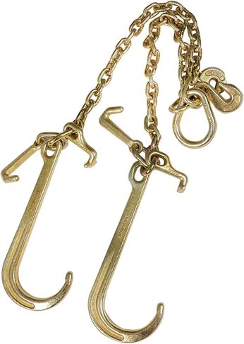 GXYWADY 3/8 X 2 V-Type J Hook Tow Chain Grab Hook Tractor Car Wrecker 0900134 Towing Chain Bridle 7800 lbs Safe Working Load G70 Steel in Saudi Arabia