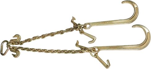 GXYWADY 3/8 X 2 V-Type J Hook Tow Chain Grab Hook Tractor Car Wrecker 0900134 Towing Chain Bridle 7800 lbs Safe Working Load G70 Steel in Saudi Arabia