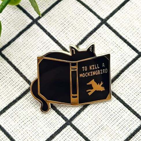 To Kill A Mockingbird Pin - Culture Series - Enamel Lapel Pin - Plated Badge for Clothing, Bags, and Lanyards in Saudi Arabia