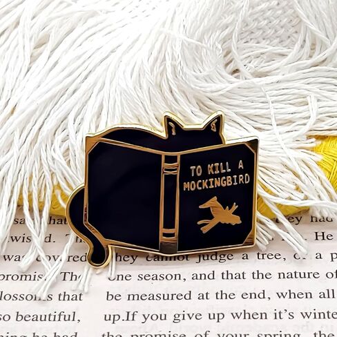 To Kill A Mockingbird Pin - Culture Series - Enamel Lapel Pin - Plated Badge for Clothing, Bags, and Lanyards in Saudi Arabia