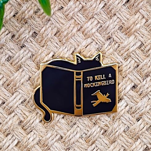 To Kill A Mockingbird Pin - Culture Series - Enamel Lapel Pin - Plated Badge for Clothing, Bags, and Lanyards in Saudi Arabia