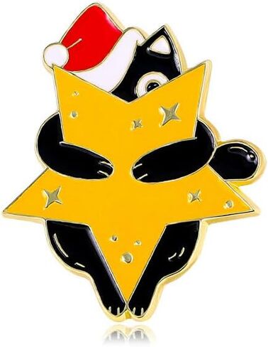 Cute Christmas Brooch Pins,Xmas Red Green Cartoon Enamel Badge Metal Backpack Badge,Versatile Clothing Hat Embellishment, Best Friend's Wedding Holiday Gift in Saudi Arabia