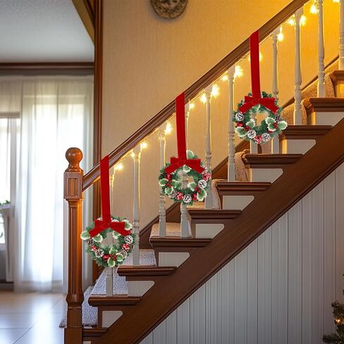 Lighted Christmas Wreaths for Front Door Sign Pre-Lit Snowman & Timer Christmas Door Decorations Hanging Sign Wooden Xmas Decor Window Wall Office Home Decor Indoor Outdoor in Kuwait