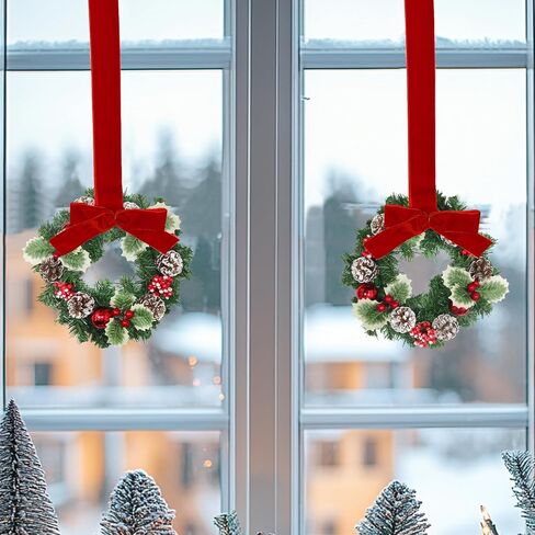 Lighted Christmas Wreaths for Front Door Sign Pre-Lit Snowman & Timer Christmas Door Decorations Hanging Sign Wooden Xmas Decor Window Wall Office Home Decor Indoor Outdoor in Kuwait