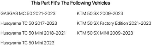 مجموعة حشيات الطرف العلوي من Tusk لـ KTM 50 SX Mini 2009-2023 in Saudi Arabia
