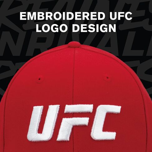 قبعة بيسبول Concept One UFC، قبعة رياضية نشطة مكونة من 6 ألواح للكبار مع حافة منحنية in Kuwait