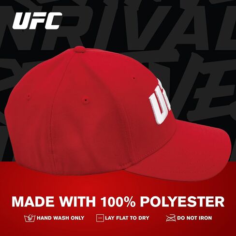 قبعة بيسبول Concept One UFC، قبعة رياضية نشطة مكونة من 6 ألواح للكبار مع حافة منحنية in Kuwait