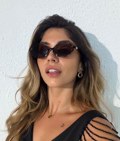نظارات شمسية JOOX كلاسيكية بيضاوية للنساء نظارات شمسية دائرية عصرية 90s ظلال عتيقة حماية من الأشعة فوق البنفسجية 400 in Kuwait