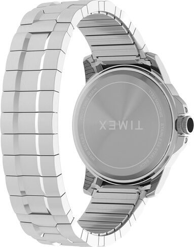 Timex Men's Expedition Field 40mm Watch - Stainless Steel Expansion Band Black Dial Stainless Steel Case in Saudi Arabia