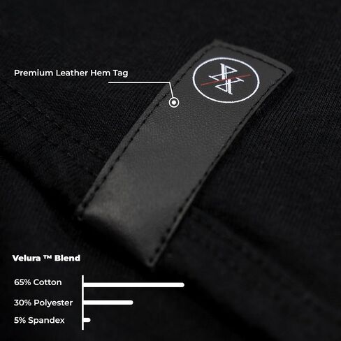 Ten10 Apparel Men's Premium Crew Neck Long Sleeve T-Shirt, Curved Hem, Velura Blend in Saudi Arabia