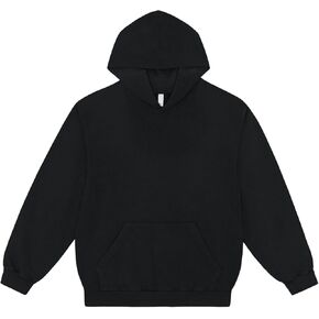 LOS ANGELES APPAREL MWT09GD Long Sleeve French Terry Pullover Hoodie Shrink-Free Midweight, USA Made in Kuwait