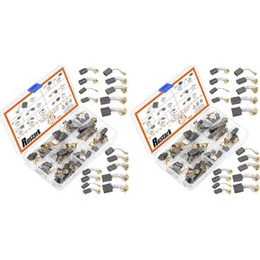 40Pcs 10 Different Sizes Electric Motor Carbon Brushes Set Brush Repairing Part Graphite Carbon Brush Motor Brushes Assortment Kit for Motor Replacement Power Tool Repair in Kuwait