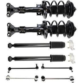 طقم التعليق الأمامي والخلفي TRQ كامل الدعامة والملف الربيعة مجموعة صدمة امتصاص البار التثبيت رابط متوافق مع 2017-2022 Honda CR-V in Kuwait