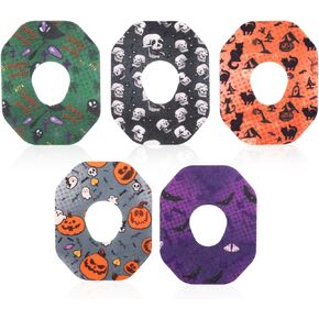 25 Pcs Adhesive Patches for Dexcom G7, 5 Styles Waterproof & Breathable Latex Free Non-Woven Fabric Over Patch with Hole CGM Sensor Covers Overpatch Adhesive Stickers Tape (Halloween Style) in Saudi Arabia