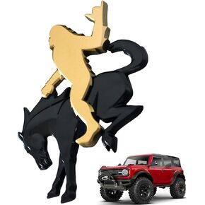 Add-A-Sasquatch Emblem for Bronco, 3x4 Inch, Off-Road Decal with 3M Adhesive, Custom Vehicle Accessory (Black Metallic1) in Saudi Arabia