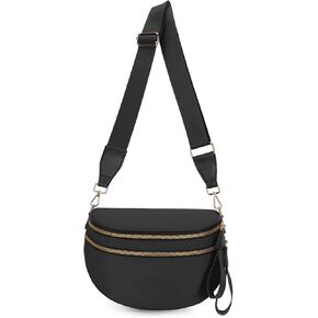Checkered Crossbody Bag Spacious Bum Bags for Women Nylon Fanny Packs Belt Bag Handbags Wallets for Shopping Travel in Kuwait