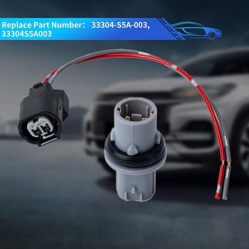 Rldym Fender Turn Signal Socket Connector 33304-S5A-003 for Honda CR-V 2015-2016, Accord 2010-2012, Acura 2011-2013 Replace 33304S5A003 （1PC） in Saudi Arabia