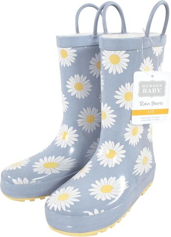 Hudson Baby Infant Girls Rain Boots, Cherry Sweet, 11 Toddler in Saudi Arabia