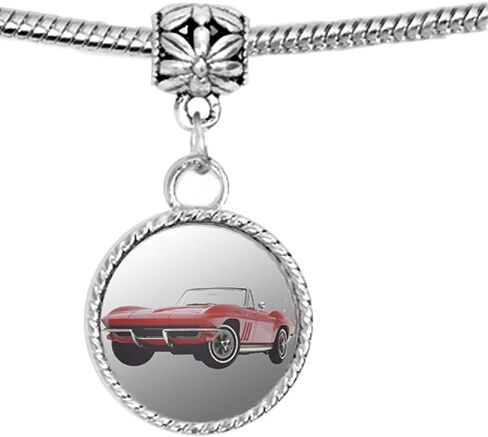 Arthwick Store 1965 Corvette Stingray Charm Pendant Bracelet in Saudi Arabia
