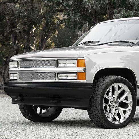 المصد الأمامي DNA MOTORING متوافق مع GMC Chevy Blazer 92-94/C&K1500 2500 3500 Pickup 88-99/C&K1500 2500 Suburban 92-99/ Pickup 88-99/Silverado 1500 99/Tahoe 95-00، أسود، بومب-C1088-FB-01-BK in Saudi Arabia