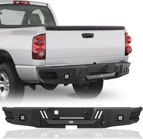 Hooke Road 02-08 Ram 1500 Rear Steel Bumper for Dodge Ram 1500 2002 2003 2004 2005 2006 2007 2008 Pickup Truck in Saudi Arabia