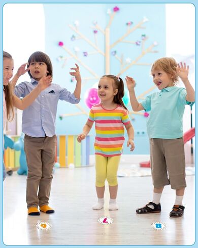 PETCEE 36 قطعة من ملصقات علامات البقع مقاس 4 بوصات من قصاصات الورق لملصقات أرقام أرضية الفصل الدراسي وملصقات أرقام الأرضية في الفصل الدراسي (03 نجوم) in Kuwait