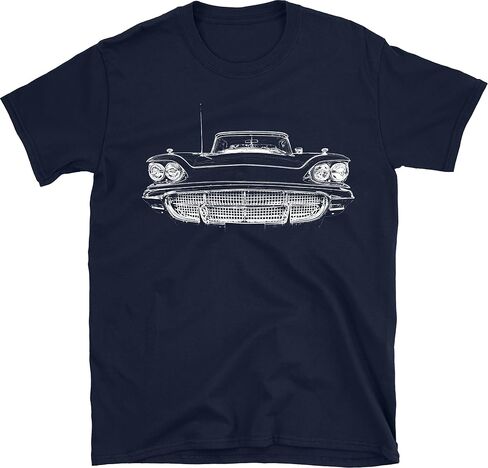 1960 Thunderbird Square Bird Vintage Classic Car T-Shirt – Retro Luxury Ride Tee in Saudi Arabia