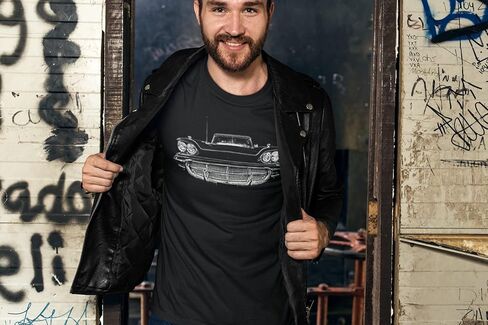1960 Thunderbird Square Bird Vintage Classic Car T-Shirt – Retro Luxury Ride Tee in Saudi Arabia