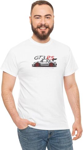 Wrofee GT3 RS Cartoon Style T-Shirt – Track-Ready Supercar Tee for Racing Motorsport Fans and Car Enthusiasts in Saudi Arabia