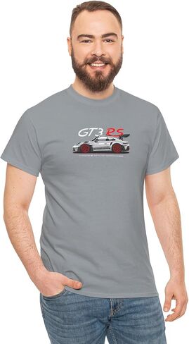 Wrofee GT3 RS Cartoon Style T-Shirt – Track-Ready Supercar Tee for Racing Motorsport Fans and Car Enthusiasts in Saudi Arabia