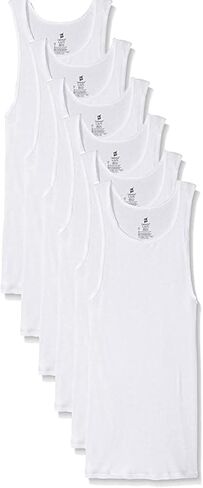 Hanes Men's Tanks A-Shirts 6-Pack Cotton Tagless Soft Breathable Cool Comfort Slightly Imperfect in Saudi Arabia