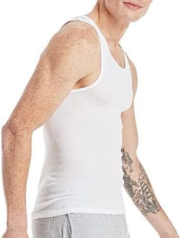 Hanes Men's Tanks A-Shirts 6-Pack Cotton Tagless Soft Breathable Cool Comfort Slightly Imperfect in Saudi Arabia
