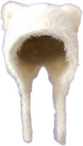Beanies Autumn&Winter Soft Plush Cute Cat Ears Hats Casual Shopping Ear Protection Beanies Earflap Cap Beanie in Saudi Arabia