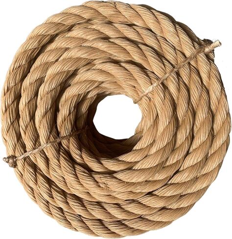 ATERET Twisted ProManila - UnManila Rope I 1 inch x 25 feet I 3 Strand Synthetic Polypropylene Rope I Multipurpose, Lightweight, Weather-Resistant Cord for Decor, Landscaping & DIY Projects in Saudi Arabia
