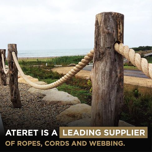 ATERET Twisted ProManila - UnManila Rope I 1 inch x 25 feet I 3 Strand Synthetic Polypropylene Rope I Multipurpose, Lightweight, Weather-Resistant Cord for Decor, Landscaping & DIY Projects in Saudi Arabia